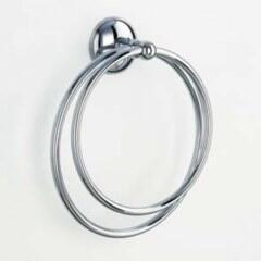 Полотенцедержатель кольцо двойное LIDER 1149 хром купить в Москве по цене 150 руб.