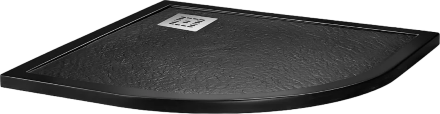 Поддон из искусственного мрамора Belbagno TRAY-MR-UNO-R-90-550-35-NERO-CR
