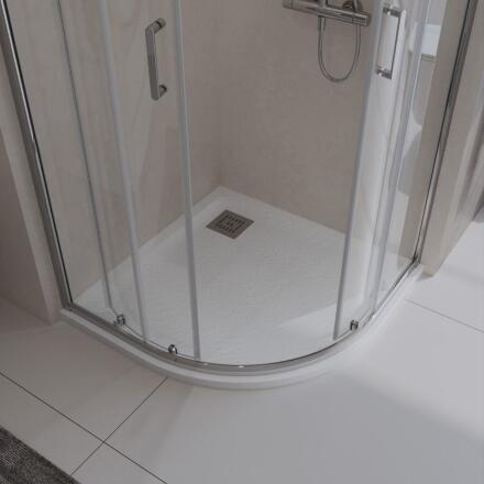 Поддон из искусственного мрамора Belbagno TRAY-MR-UNO-R-80-550-35-W-CR