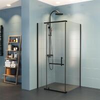 Душевое ограждение Mirsant Arena Square Black 100