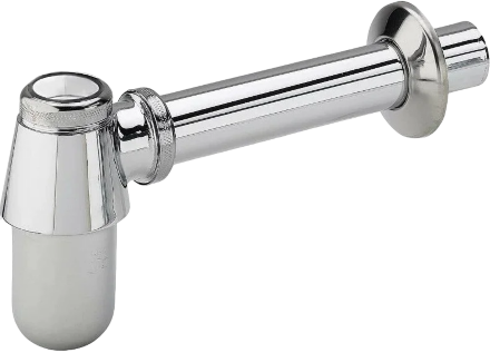 Сифон для раковины Haiba HB80 хром выпуск боковой