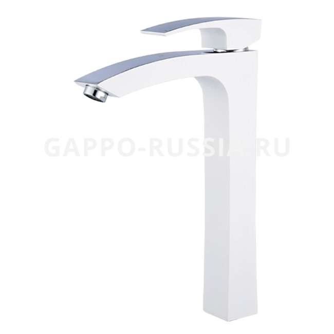 G1007-18 Смеситель для раковины GAPPO белый хром купить в Москве по цене 13 895 руб.