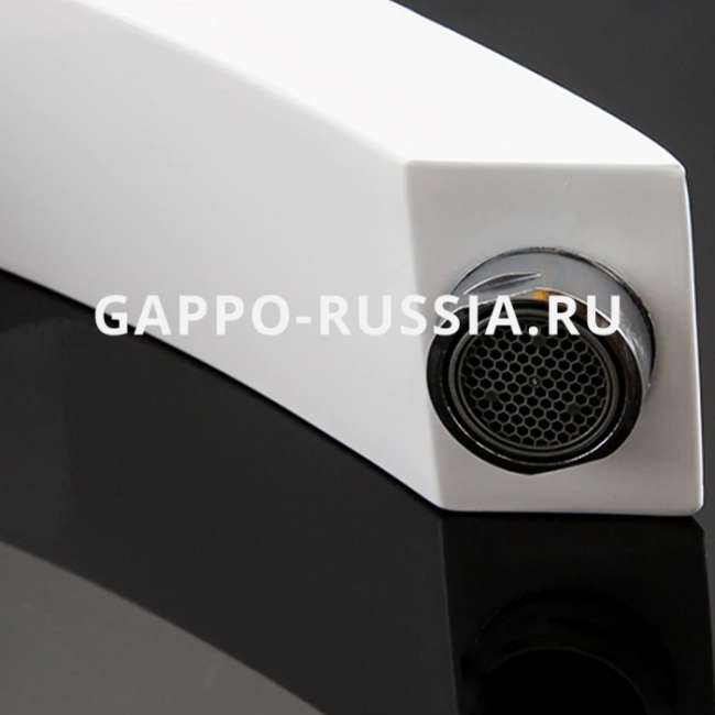 G1007-18 Смеситель для раковины GAPPO белый хром купить в Москве по цене 13 895 руб.