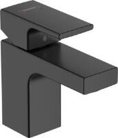 Смеситель Hansgrohe Vernis Shape 71560670 для раковины, черный, однорычажный, высота излива 7.1 см