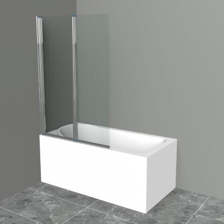 Шторка на ванну BelBagno UNO-V-2-110/150-C-Cr