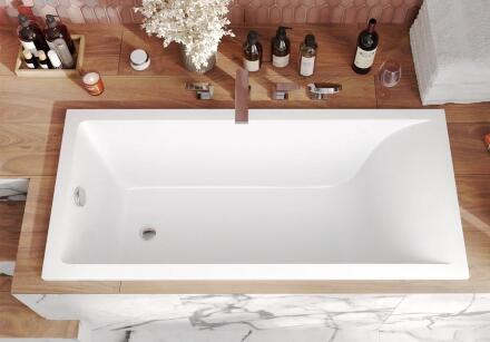 Ванна из искусственного камня Marmo Bagno Алесса 170x80 прямоугольная, объем 240 л.