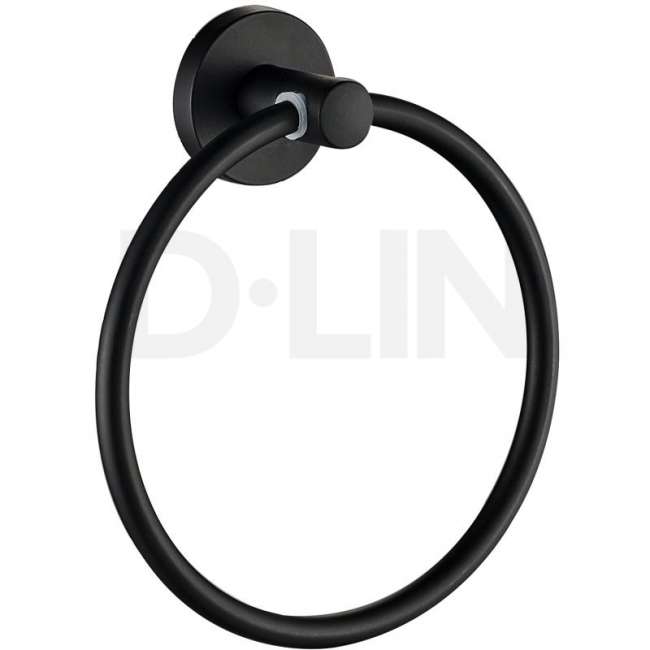 Кольцевой полотенцедержатель D-Lin 111 D230111   Черный купить в Москве по цене 510 руб.