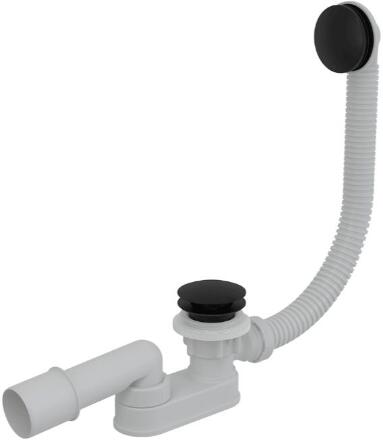 Сифон для ванны CLICK/CLACK, черный-мат, арт. A507BLACK