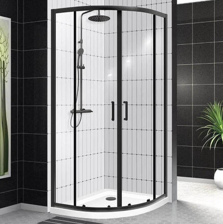 Душевой уголок BelBagno UNO-195-R-2-100-C-NERO