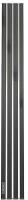 Полотенцесушитель электрический Point Пиано PN19722BC 150x1200 диммер слева, черный/хром