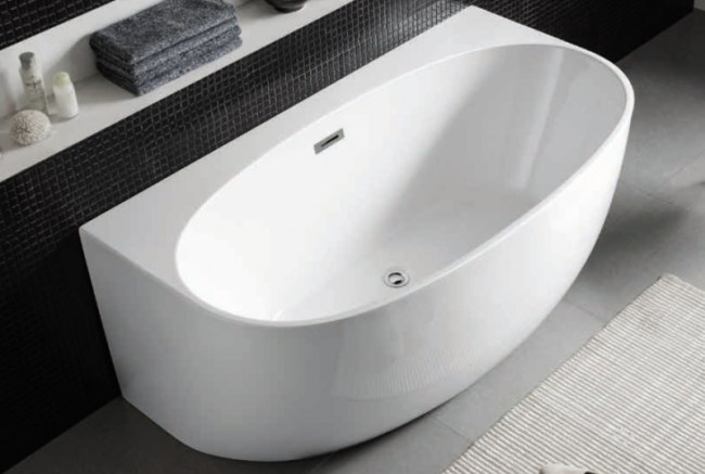Акриловая ванна AZARIO Cambridge 180х88 см овальная пристенно-фронтальная пристенная (Китай) купить в Москве по цене 119 640 руб.