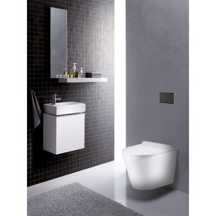 Унитаз Azario Vento AZ-2001 микролифт белый, овальный, 37x48 см