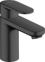 Смеситель Hansgrohe Vernis Blend 71580670 для раковины, черный, однорычажный, высота излива 8.8 см