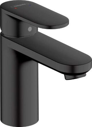 Смеситель Hansgrohe Vernis Blend 71580670 для раковины, черный, однорычажный, высота излива 8.8 см