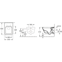 Унитаз подвесной Villeroy & Boch Architectura 5685HR01 белый, прямоугольный, 37x53 см + ершик напольный в подарок
