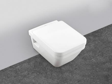 Унитаз подвесной Villeroy & Boch Architectura 5685HR01 белый, прямоугольный, 37x53 см + ершик напольный в подарок