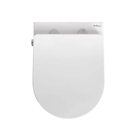 Унитаз подвесной безободковый с сиденьем и функцией биде UNO BB3105CHR-BS/SC