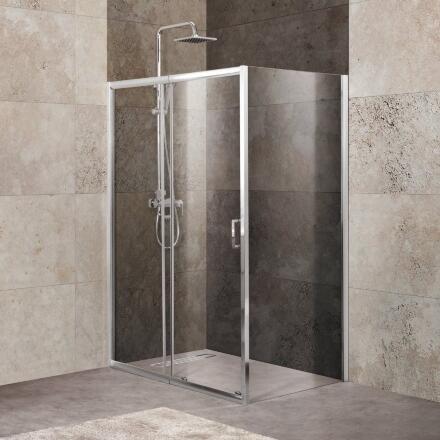 Душевой уголок BelBagno UNIQUE-AH-1-110/125-90-C-Cr