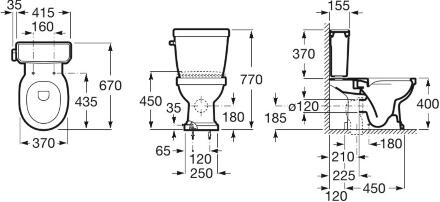Бачок для унитаза Roca Carmen 3410A1000