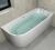 Акриловая ванна Cerutti Spa Ami 10091 R 170x75 см, угловая, правая, пристенная, белая, асимметричная, с каркасом, со сливом-переливом, с донным клапаном, объем 280 л.