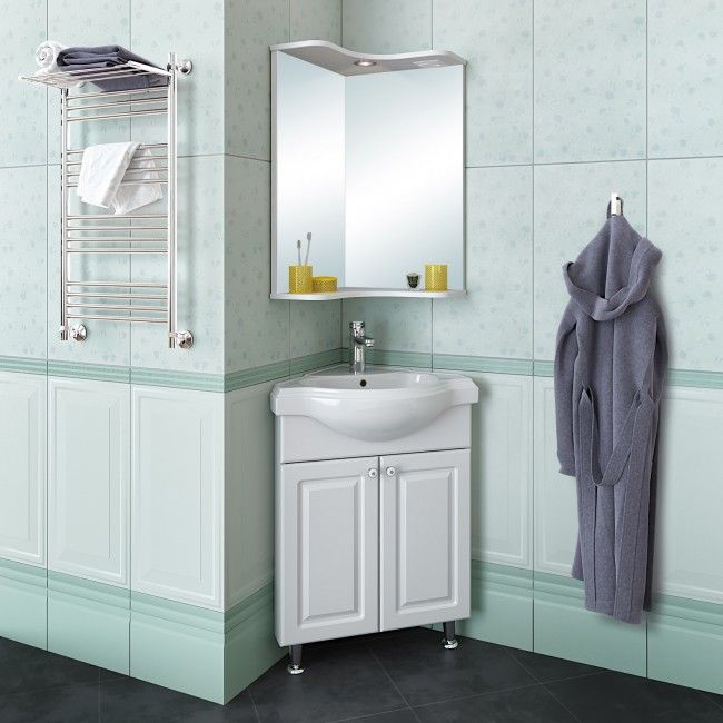 Зеркало для ванной Руно Runo Классик 65 угловое купить в Москве по цене 4 950 руб.