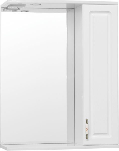 Зеркальный шкаф Style Line Олеандр-2 65/С белый купить в Москве по цене 0 руб.