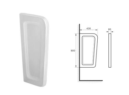 Перегородка для писсуара SantiLine SL-6007