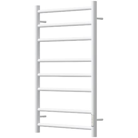Электрический полотенцесушитель Point PN10848W П8 400x800 диммер справа белый лесенка, 8 секций