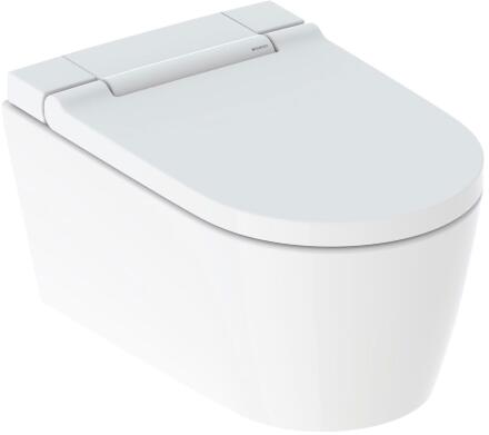 Унитаз подвесной Geberit AquaClean Sela 146.224.11.1 альпийский белый овальный, 37.5x56.5 см + ершик напольный в подарок
