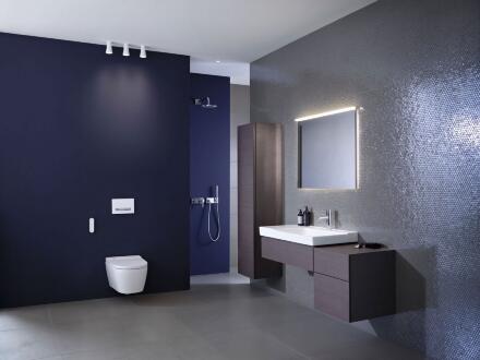 Унитаз подвесной Geberit AquaClean Sela 146.224.11.1 альпийский белый овальный, 37.5x56.5 см + ершик напольный в подарок