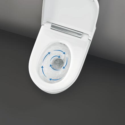 Унитаз подвесной Geberit AquaClean Sela 146.224.11.1 альпийский белый овальный, 37.5x56.5 см + ершик напольный в подарок