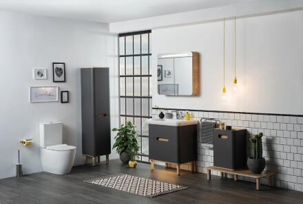 Унитаз-компакт VitrA Sento Rim-Ex 9830B003-7203 с микролифтом, 37.5x65 см + ершик напольный в подарок