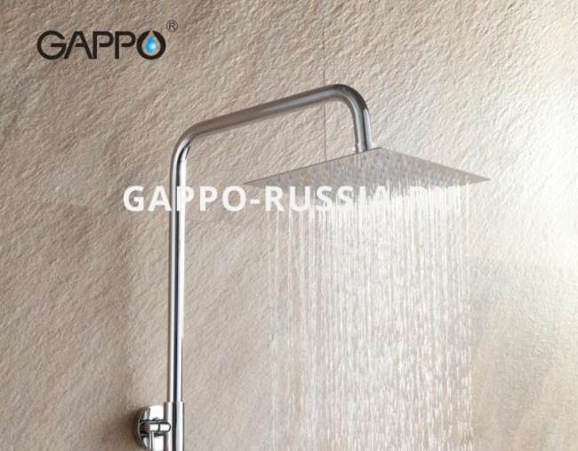 G28 тропическая насадка для душа из нерж 200*200 GAPPO Хром купить в Москве по цене 1 138 руб.