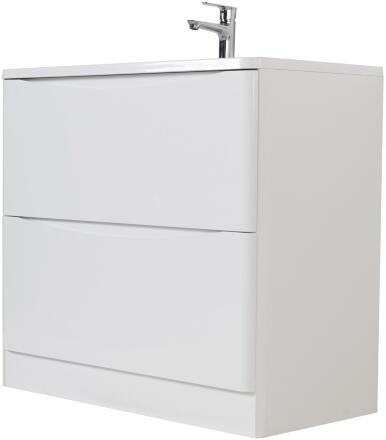 Тумба для комплекта BelBagno Acqua 90 напольная, bianco lucido