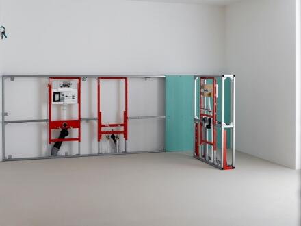 Система инсталляции для биде Tece TECEprofil 9 330 000 цвет красный, 50x10x112 см