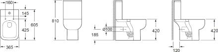 Бачок для унитаза BelBagno Aurora BB8604T