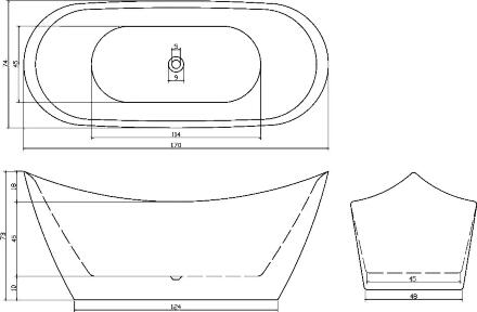 Крючок Boheme Chiaro 10506 двойной, золото в современном стиле