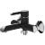Смеситель для ванны и душа Haiba HB60805-7, черный/хром, длина излива 18.1 см