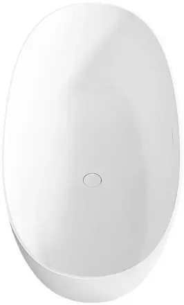 Ванна из искусственного камня Vincea 170x75 VBT-6S01MW белая, матовая, овальная, отдельностоящая
