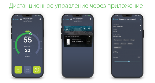 Водонагреватель Ballu BWH/S 50 Smart WiFi купить в Москве по цене 14 390 руб.