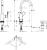 Смеситель для раковины Hansgrohe Rebris E 72576000 хром однорычажный, высота излива 22.2 см
