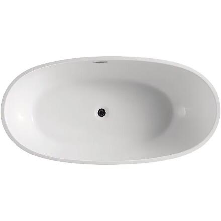 Акриловая ванна Azario Leeds 169x85 овальная, отдельностоящая