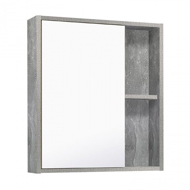 Зеркальный шкаф Руно Runo Эко 60 серый бетон купить в Москве по цене 0 руб.