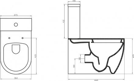 Бачок для унитаза BelBagno Marino