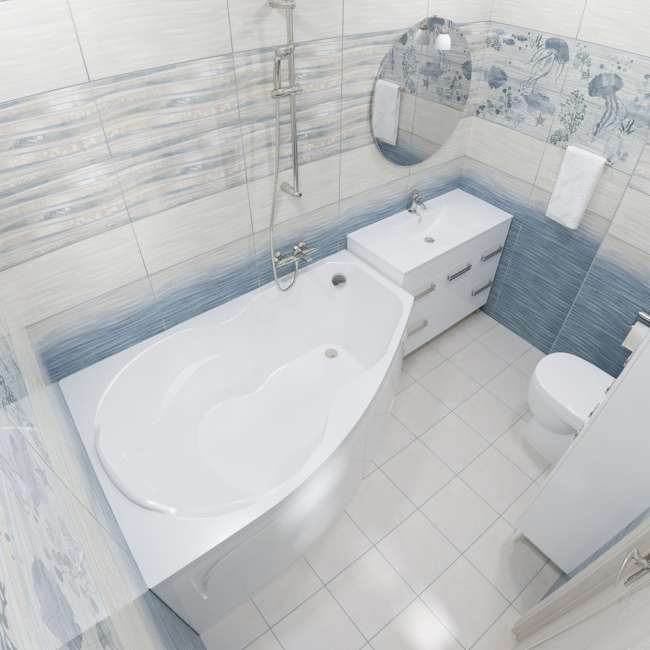 Акриловая ванна TRITON Лайма-правая 160х95 с каркасом купить в Москве по цене 27 478 руб.
