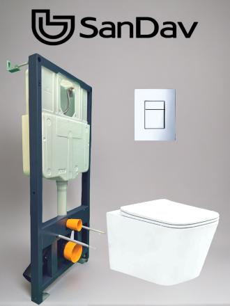 SD-Cubos-0007-SC White кнопка хром