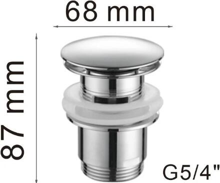 Донный клапан для раковины Haiba HB63 хром