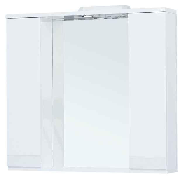Зеркальный шкаф Sanstar Вита 100  2/дв, белый купить в Москве по цене 7 885 руб.