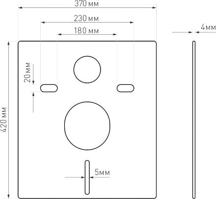 Система инсталляции для унитазов Berges Wasserhaus Atom 410 кнопка черная 41x37.5x138.5 см, в современном стиле