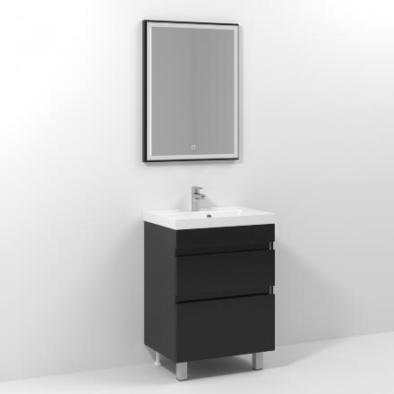 Унитаз подвесной CeruttiSpa Tanaro Aria MB 9238 безободковый, с микролифтом, черный матовый, 36.5x49 см + ершик напольный в подарок